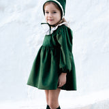 Abito elegante In Velluto Bambina CALAMARO 21353