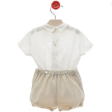 Completo Con Bermuda E Camicia In Misto Lino Neonato DEL SUR 0282