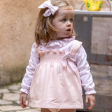 Completo Con Salopette E Camicia In Caldo Cotone Neonata CALAMARO 22091