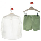 Completo Con Bermuda E Camicia In Lino Bambino DEL SUR 1240