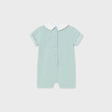 Pagliaccetto Corto In Cotone Con Elefantini Verde Neonato MAYORAL 1724