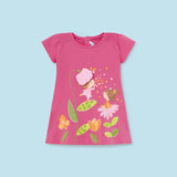 Abito Mezza Manica Stampato In Cotone Neonata MAYORAL 1929