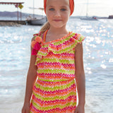 Tutina Asimmetrica Stampata Zigzag Bambina MAYORAL 3864