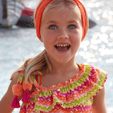 Tutina Asimmetrica Stampata Zigzag Bambina MAYORAL 3864