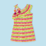 Tutina Asimmetrica Stampata Zigzag Bambina MAYORAL 3864