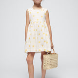 Abito Smanicato Jacquard Con Fiori Bambina MAYORAL 3922