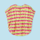 Abito Kaftano Stampato Zigzag Bambina MAYORAL 3942