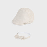 Set Coppola E Papillon In Misto Lino Neonato MAYORAL 9719