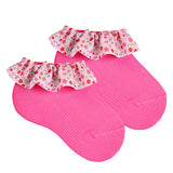 Calzini Corti Con Nastro Alla Caviglia Stampato Neonata CONDOR 2491