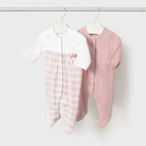 Set Di Due Tutine Intere In Cotone Neonata MAYORAL 1750