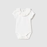 Body Mezza Manica Con Collo Volant In Cotone Neonata MAYORAL 1757