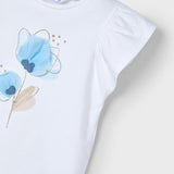 T-Shirt In Cotone Con Fiore A Rilievo Bambina MAYORAL 3002