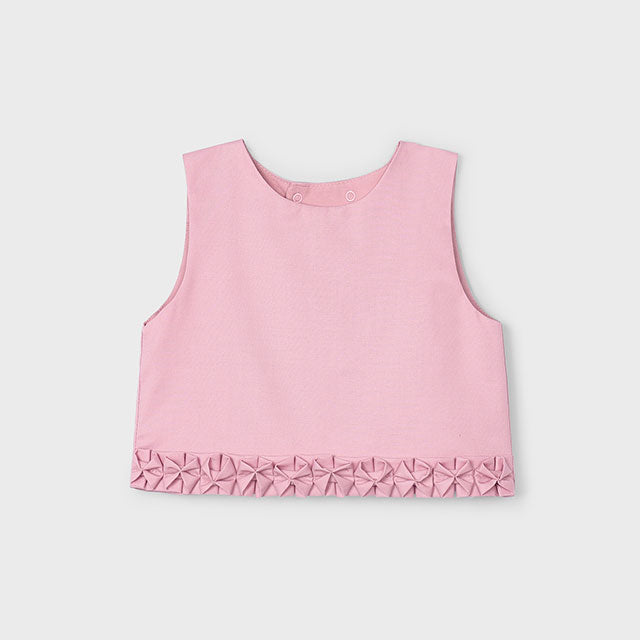 Crop Top Con Dettaglia Plissettati Bambina MAYORAL 3022