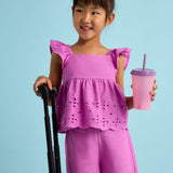 Completo Pantalone E Top In Cotone Bambina MAYORAL 3561