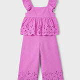 Completo Pantalone E Top In Cotone Bambina MAYORAL 3561