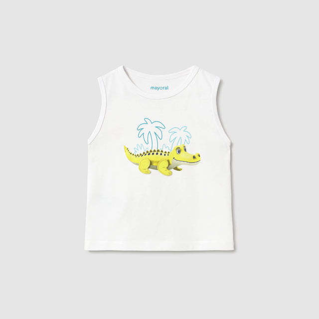 Canotta In Cotone Con Stampa Interattiva Neonato MAYORAL 1018