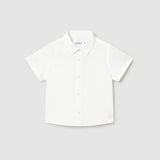Camicia Mezza Manica In Misto Lino Neonato MAYORAL 1112