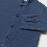 Camicia Manica Lunga In Denim Con Colletto Coreano Neonato MAYORAL 1117