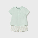 Completo Con Bermuda E Camicia In Misto Lino Neonato MAYORAL 1270