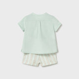 Completo Con Bermuda E Camicia In Misto Lino Neonato MAYORAL 1270