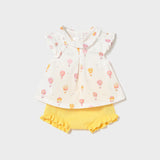 Completo Tre Pezzi In Cotone Neonata MAYORAL 1287