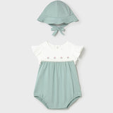 Pagliaccetto In Cotone Con Cappello Neonata MAYORAL 1602