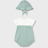 Pagliaccetto In Cotone Con Cappello Neonata MAYORAL 1602