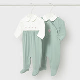 Set Di 2 Tutine Intere In Cotone Neonata MAYORAL 1703