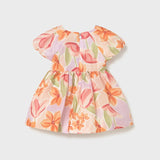 Abito Cerimonia Stampato In Misto Lino Neonata MAYORAL 1909