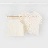 Maglia Manica Corta 2 Pezzi All'Uncinetto Bambina MAYORAL 3015