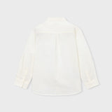 Camicia Manica Lunga Con Collo Coreano In Misto Lino Bambino MAYORAL 3118