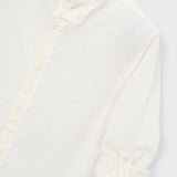 Camicia Manica Lunga Con Collo Coreano In Misto Lino Bambino MAYORAL 3118