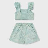 Completo Con Bermuda E Top In Cotone Bambina MAYORAL 3235