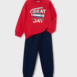 Tuta Due Pezzi Con Stampa In Cotone Bambino MAYORAL 3882