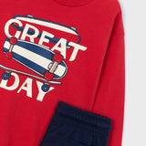 Tuta Due Pezzi Con Stampa In Cotone Bambino MAYORAL 3882