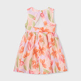 Abito Smanicato Stampato In Lino Bambina MAYORAL 3913