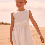 Abito Smanicato Elegante Effetto Lino Bambina MAYORAL 3914
