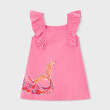 Abito Smanicato Stampato In Cotone Bambina MAYORAL 3943