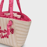 Borsa Mare In Paglia Foderata Bambina MAYORAL 10208