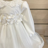 Abito Elegante Battesimale Manica Lunga Neonata TETO E TATTA VE8126