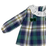 Abito Svasato Con Culotte In Caldo cotone Scozzese Neonata DEL SUR 2074