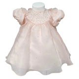Abito Svasato Mezza Manica In Organza E Strass Neonata PETIT 2016046