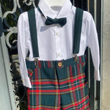 Completo Scozzese Con Bermuda E Camicia Neonato ISABEL C380