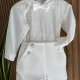 Completo Camicia e Bermuda Elegante Neonato Ponto Por Ponto 6410