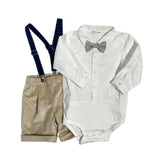 Completo Elegante In Velluto Neonato TETO E TATTA CB6770