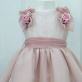 Abito Elegante Smanicato Neonata BUFI B0655A