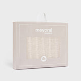 Warme Baumwolldecke mit Zöpfen für Neugeborene MAYORAL 19320