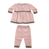 Tutina Spezzata In Misto Lana Con Fiocco Neonata BEBE' MARGO' B060TS