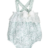 Pagliaccetto Smanicato In Tessuto Stampato Neonata CALAMARO 32560