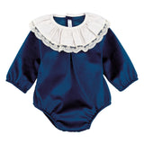 Pagliaccetto In velluto con collettone Neonato/a CALAMARO 32585